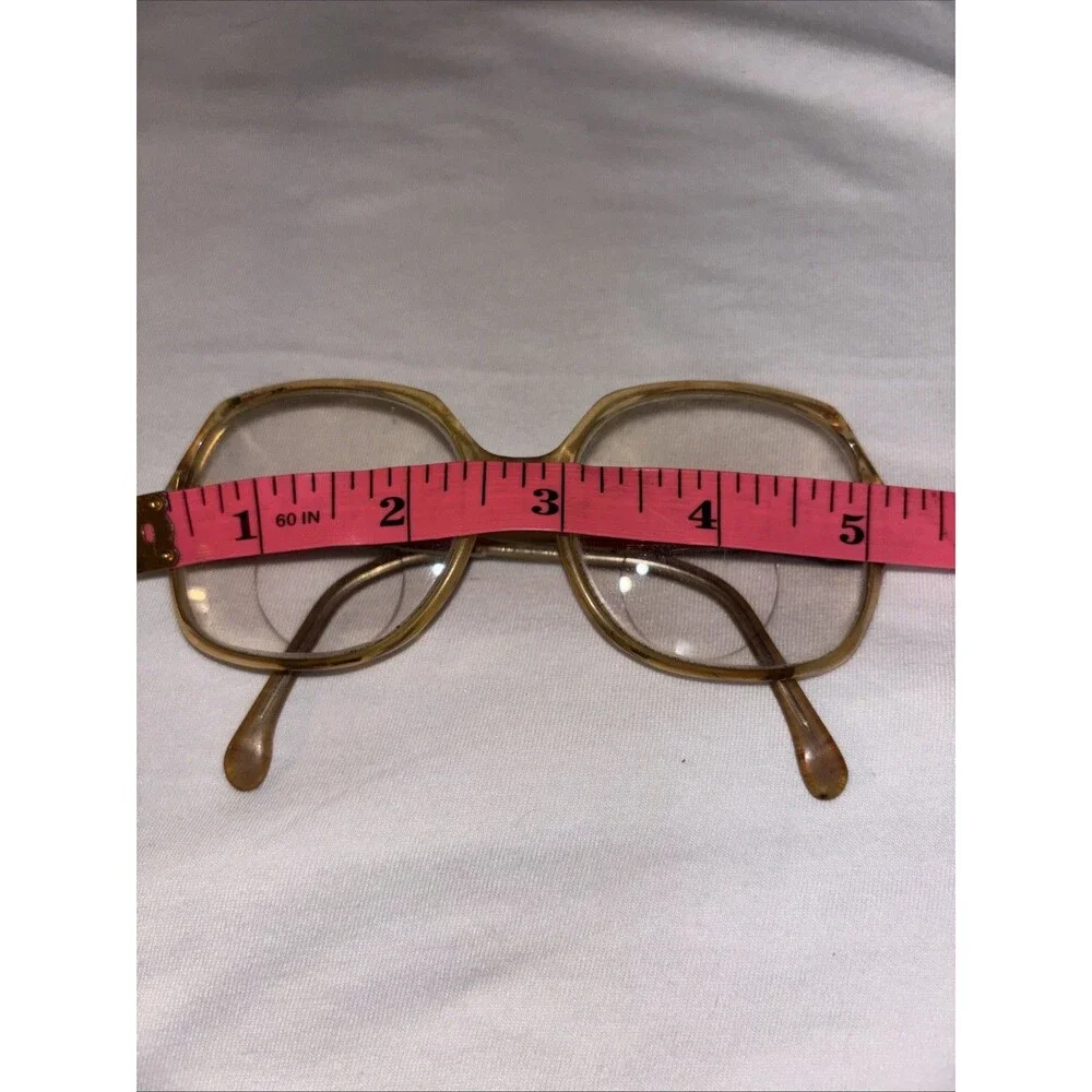 Vtg Sterling Optical Retro Oversized EW Steel Frame 53018 Eyeglasses 80S Mom